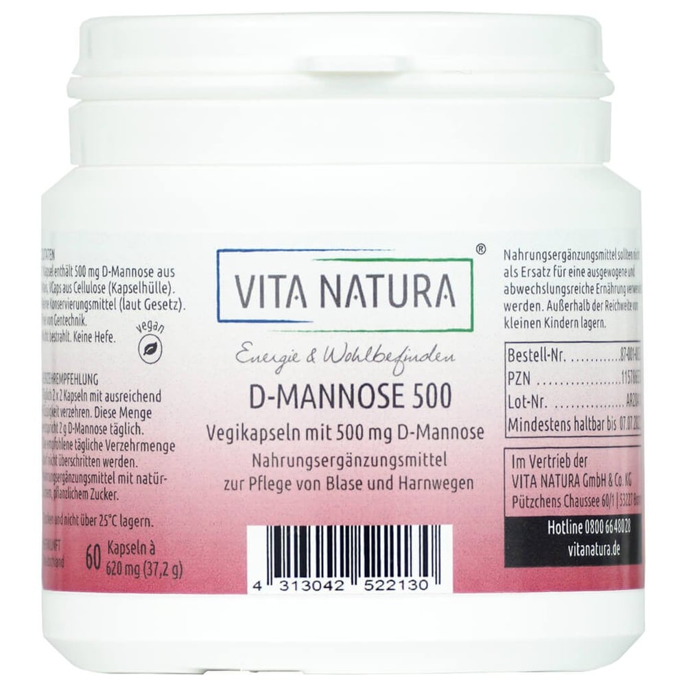 D-Mannose Kapseln 500mg