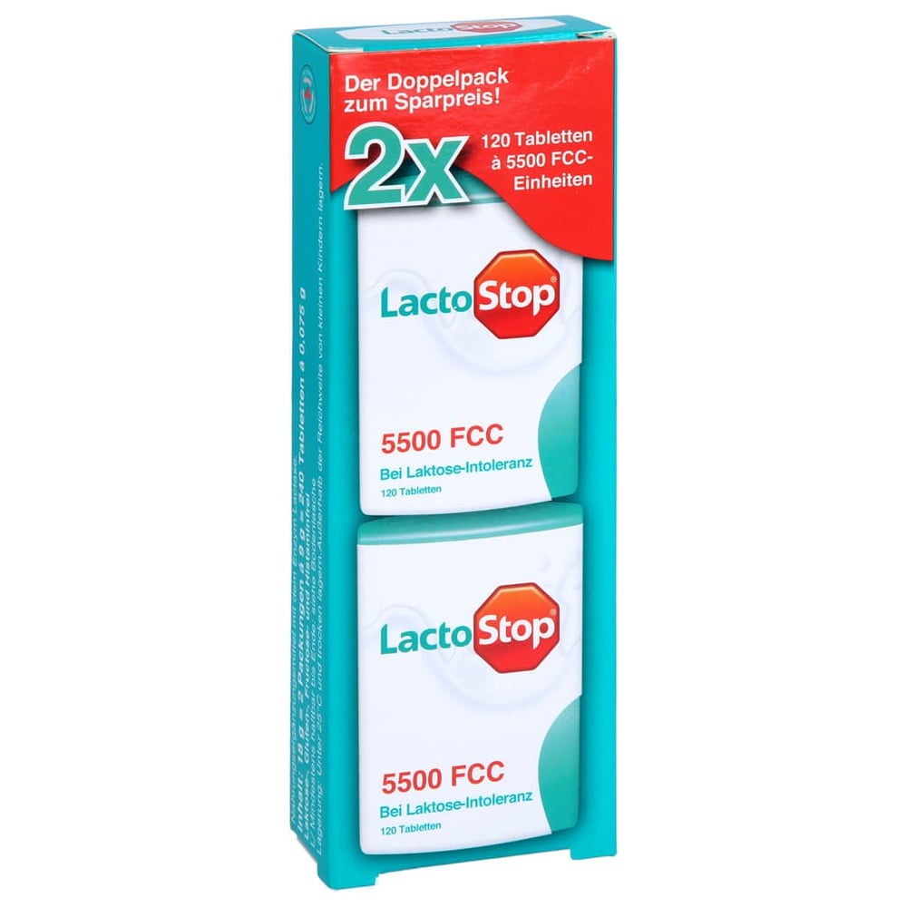 Lactostop 5.500 FCC Tabletten Klickspender Doppelpack