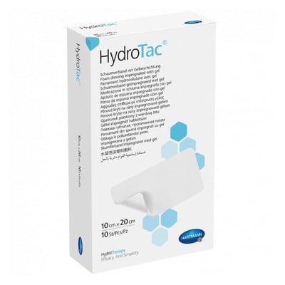 Hydrotac Schaumverband 10x20 cm steril
