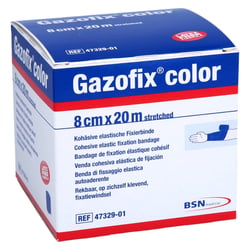 Gazofix color kohäsive Fixierbinde blau 20m x 8 cm
