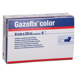 Gazofix color kohäsive Fixierbinde blau 20m x 6 cm