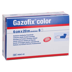 Gazofix color kohäsive Fixierbinde blau 20m x 6 cm