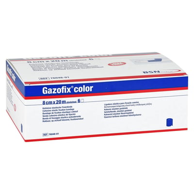 Gazofix color kohäsive Fixierbinde blau 20m x 8 cm Produktbild 1
