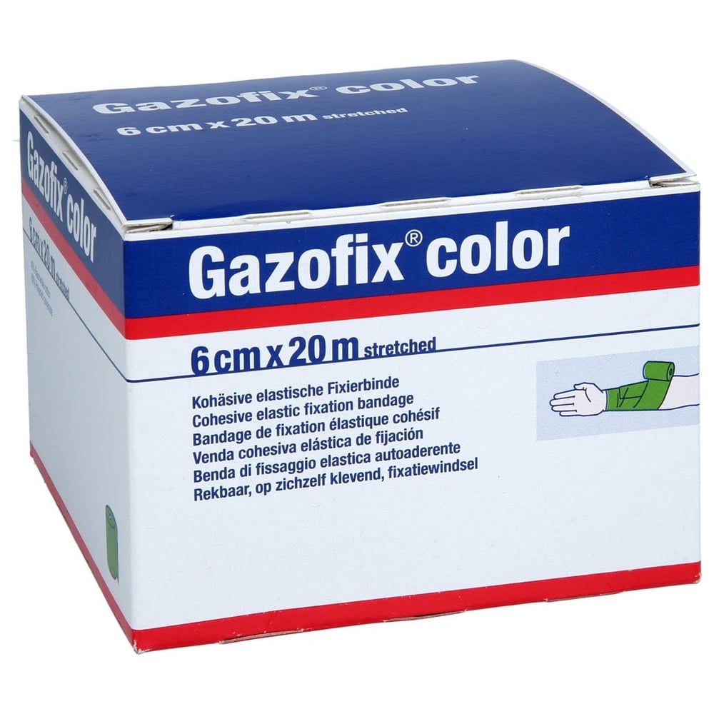 Gazofix color kohäsive Fixierbinde grün 20m x 6cm