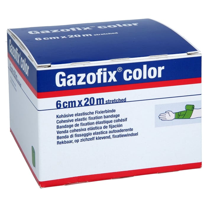 Gazofix color kohäsive Fixierbinde grün 20m x 6cm