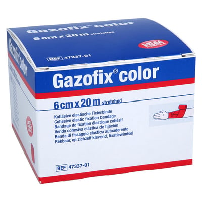 Gazofix color kohäsive Fixierbinde pink 20m x 6 cm