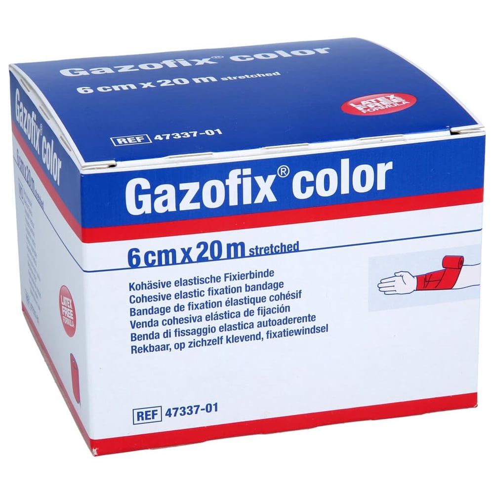 Gazofix color kohäsive Fixierbinde pink 20m x 6cm