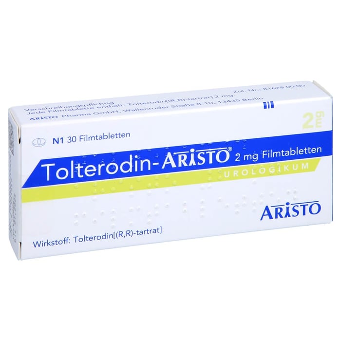 Tolterodin Aristo 2mg Filmtabletten