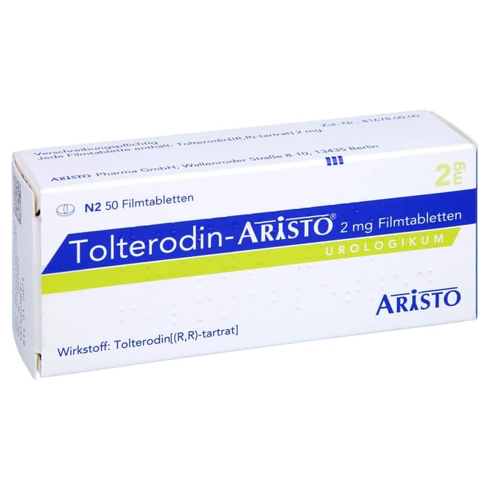 Tolterodin Aristo 2mg Filmtabletten