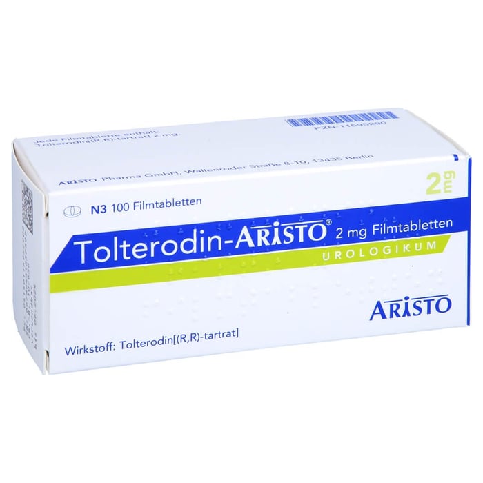 Tolterodin Aristo 2mg Filmtabletten