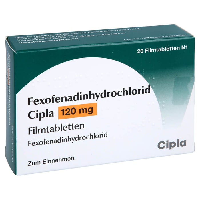 Fexofenadinhydrochlorid Cipla 120mg