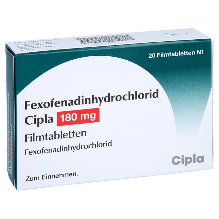Fexofenadinhydrochlorid Cipla 180mg