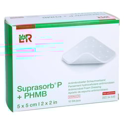 Suprasorb P + PHMB Schaumverband 5x5 cm