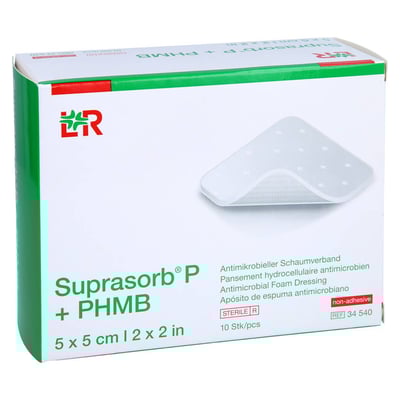 Suprasorb P + PHMB Schaumverband 5x5 cm