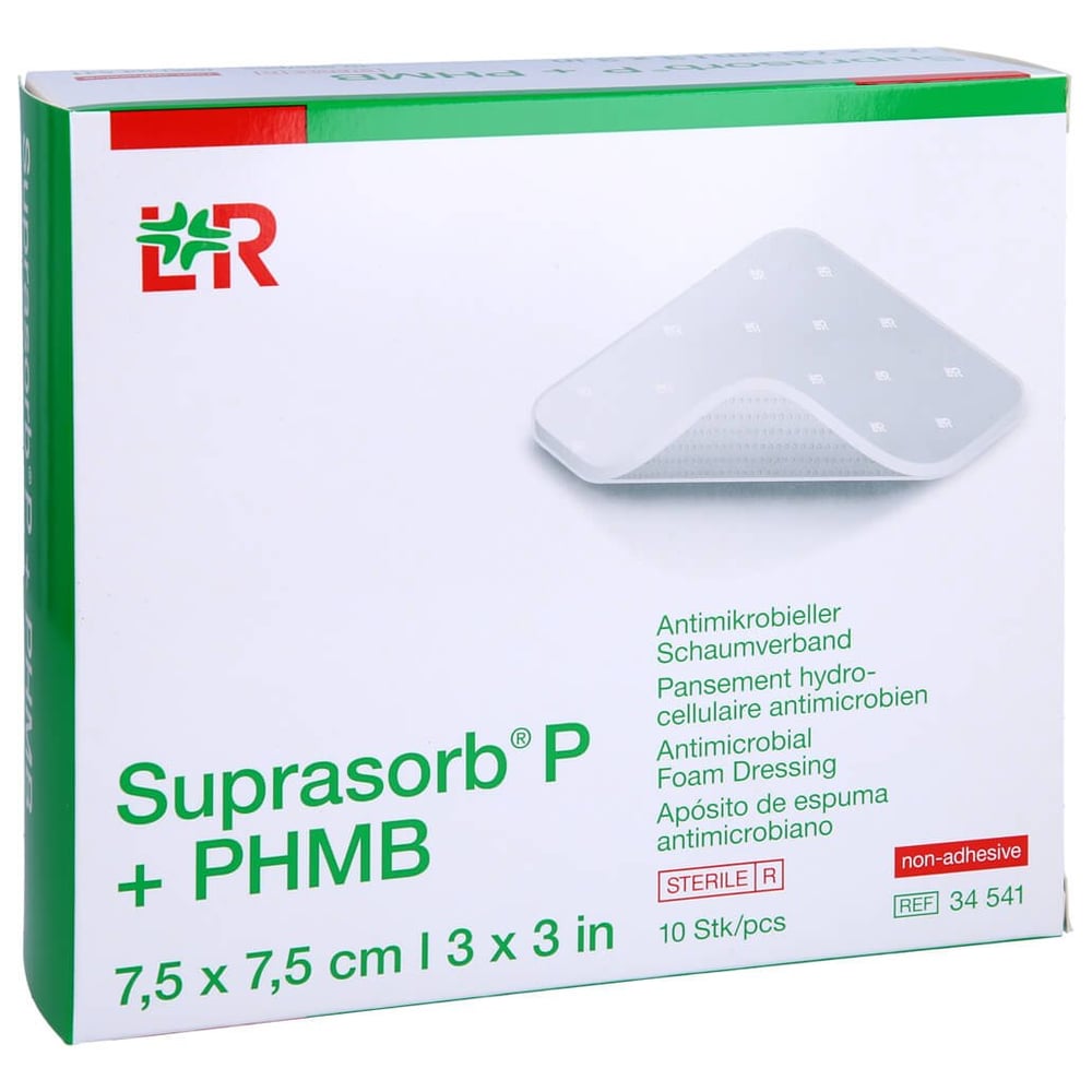 Suprasorb P + PHMB Schaumverband 7.5x7.5 cm