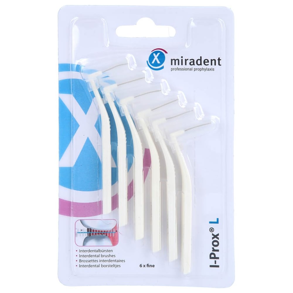 Miradent Interdentalbürste I-Prox L 0,6 mm weiß