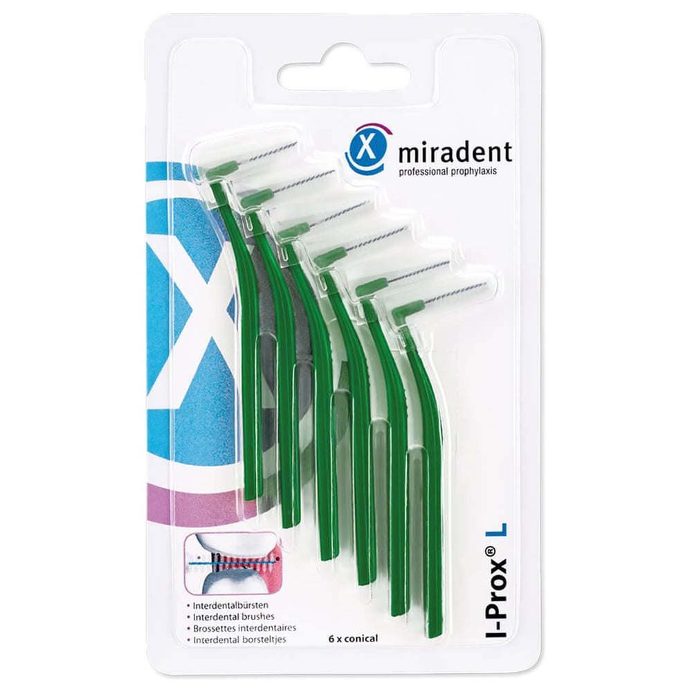 Miradent Interdentalbürste I-Prox L 0,7 mm grün
