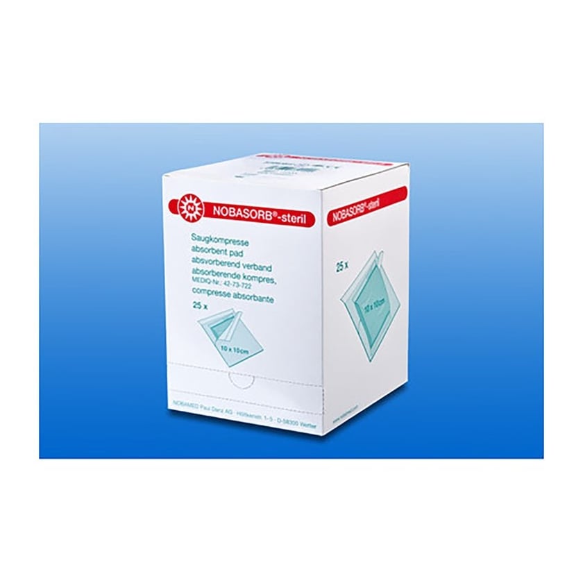 NOBASORB-steril Saugkompressen 15x20 cm