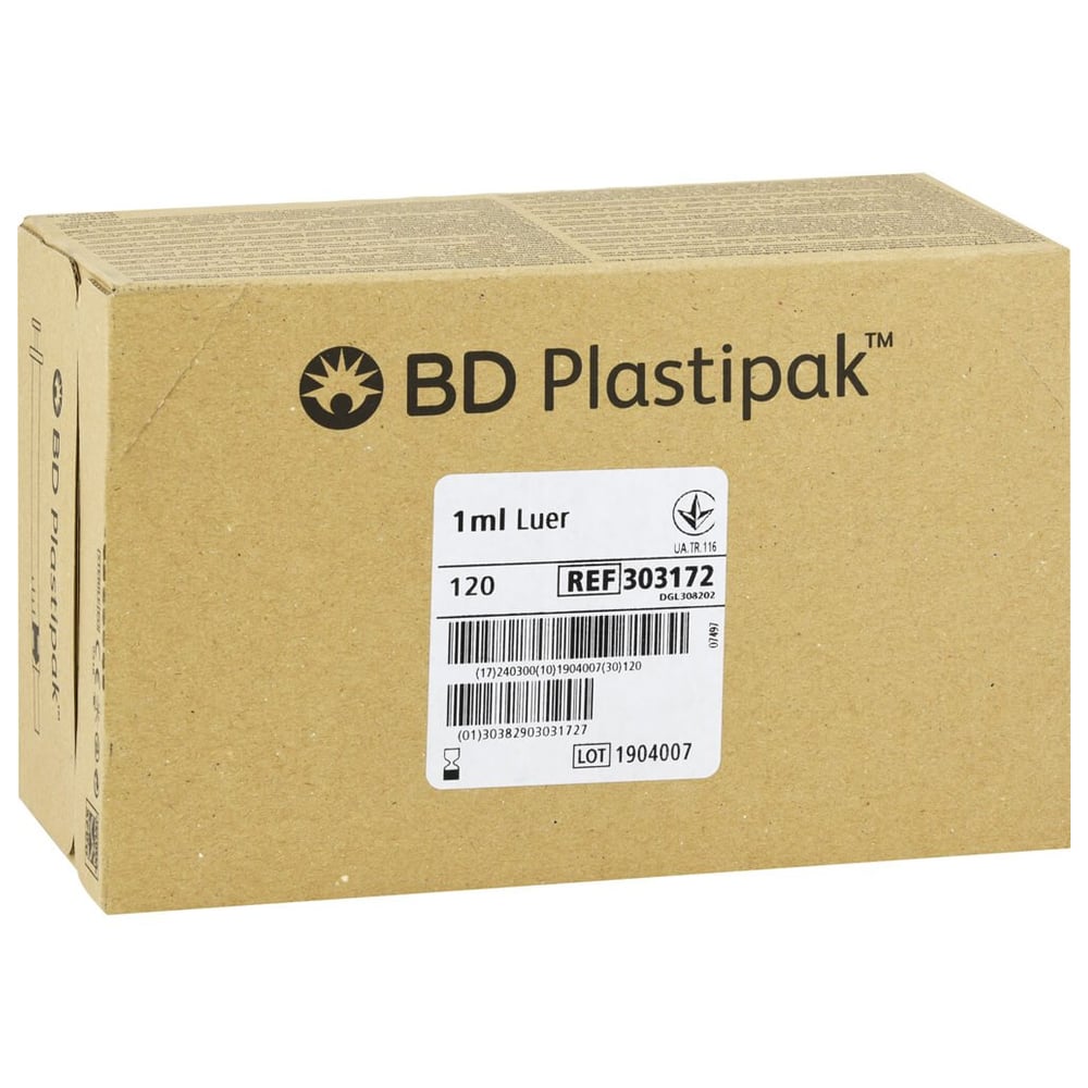 BD Plastipak Tuberkulinspr.1 ml o.Kanüle