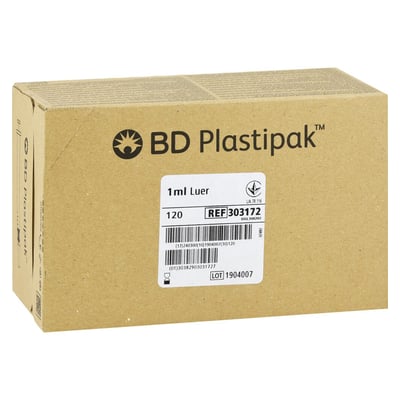 Bd Plastipak Tuberkulinspr.1 ml o.Kanüle