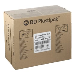 BD Plastipak Tuberkulinspr.1 ml m.Kan.25 G 5/8