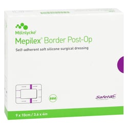Mepilex Border Post-Op 9x10 cm Verband haftend