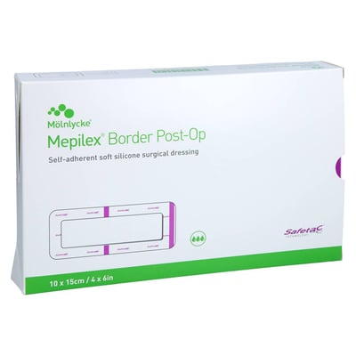 Mepilex Border Post-Op 10x15 cm Verband haftend Produktbild 1