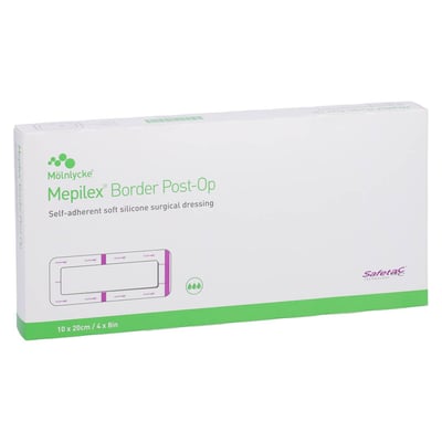 Mepilex Border Post-Op 10x20 cm Verband haftend