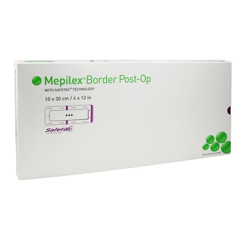 Mepilex Border Post-Op 10x30 cm Verband haftend