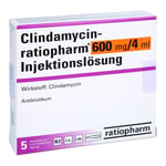 CLINDAMYCIN-ratiopharm 600 mg/4 ml L.Ampullen o. Alk Produktbild 1