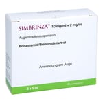 Simbrinza 10 mg/ml + 2 mg/ml Augentropfensuspension Produktbild 1