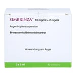 Simbrinza 10mg/ml + 2mg/ml Augentropfensuspension