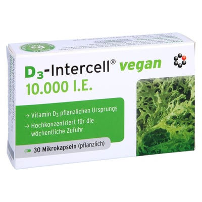 D3-INTERCELL vegan 10.000 I.E. Kapseln