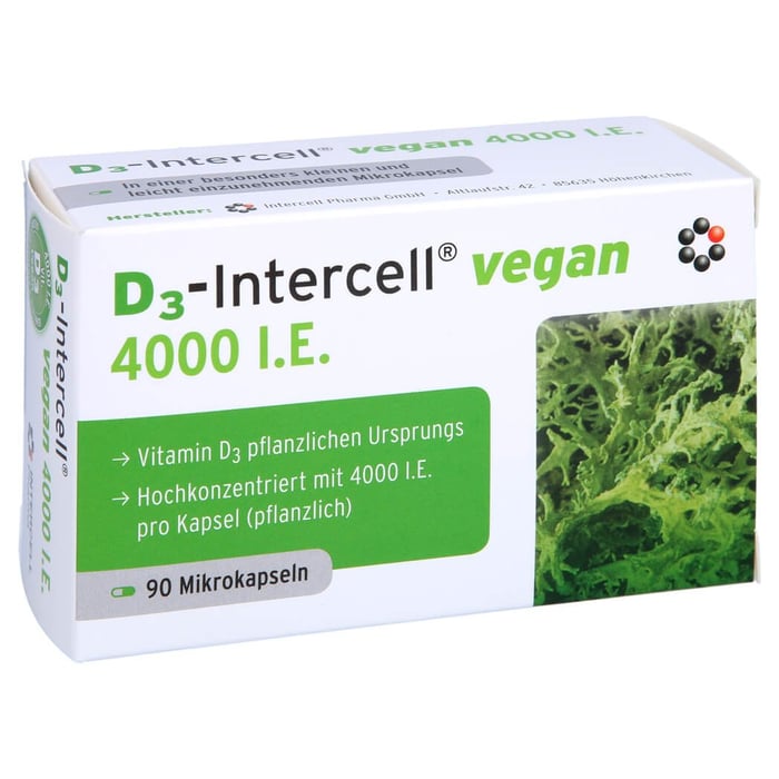 D3-INTERCELL vegan 4.000 I.E. Kapseln
