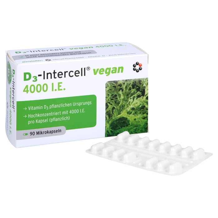 D3-INTERCELL vegan 4.000 I.E. Kapseln
