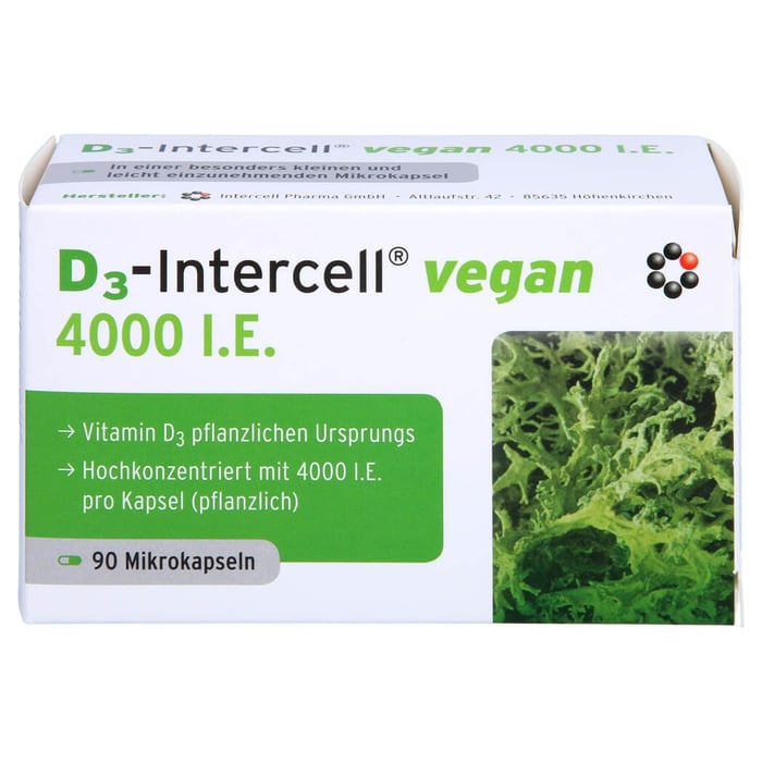 D3-INTERCELL vegan 4.000 I.E. Kapseln
