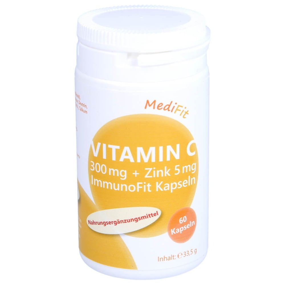 Vitamin C 300 mg + Zink 5 mg ImmunoFit Kapseln