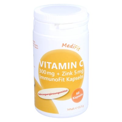Vitamin C 300 mg + Zink 5 mg ImmunoFit Kapseln