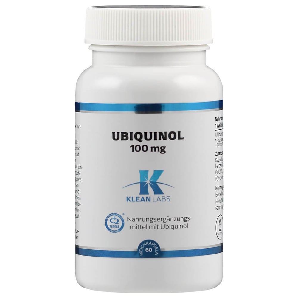 Ubiquinol Coenzym Q10 reduziert 100 mg KLEAN LABS