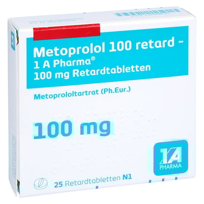 Metoprolol 100 retard-1A Pharma