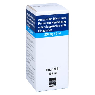 Amoxicillin-Micro Labs 250 mg/5 ml Produktbild 1