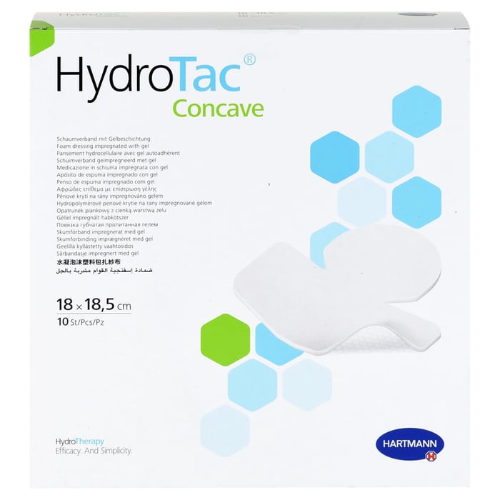 Hydrotac concave Schaumverband 18x18,5 cm