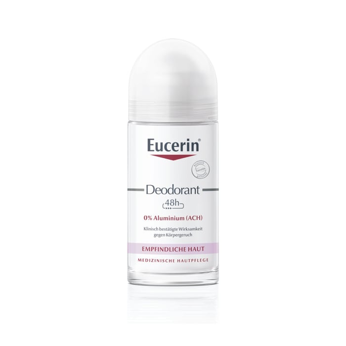 Eucerin Deodorant Roll-on Empfindliche Haut 48h 0% Aluminium