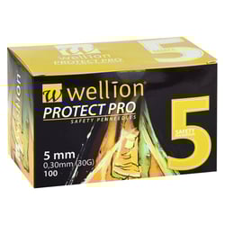 Wellion PROTECT Pro Safety pen needles 5 mm