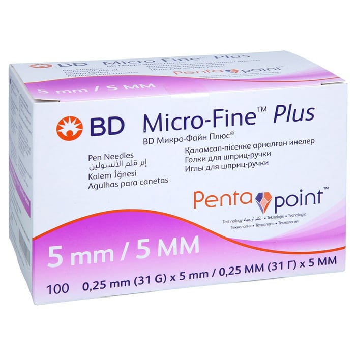 Bd Micro-fine+ Pen-Nadeln 0,25x5 mm 31 G