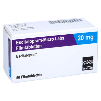 Escitalopram-Micro Labs 20 mg Produktbild 1