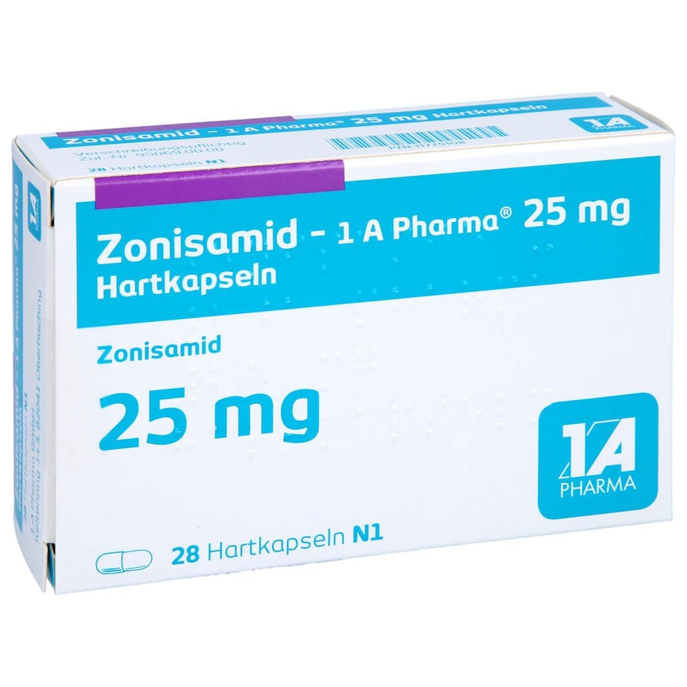 Zonisamid - 1 A Pharma 25 mg Hartkapseln