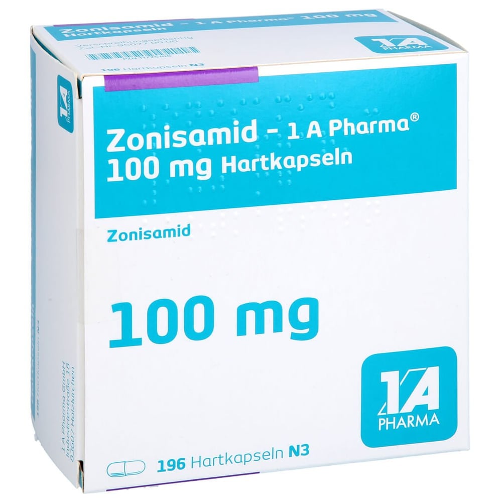 Zonisamid - 1 A Pharma 100 mg Hartkapseln