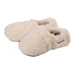 Warmies Slippies Deluxe creme Plush Größe 36-40