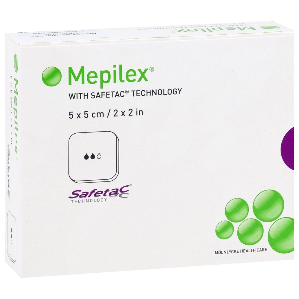 Mepilex 5x5 cm Schaumverband Emra-Med